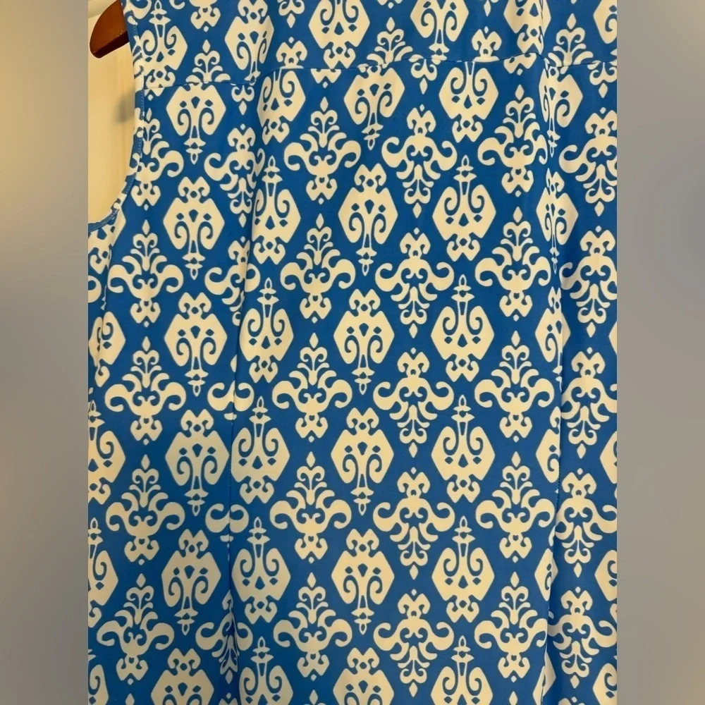 Jude Connally Jude Cloth Dress - Fleur De Lis Print size Medium, Hemmed